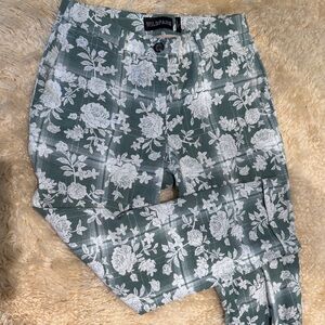 Wildfang Green Floral Pants